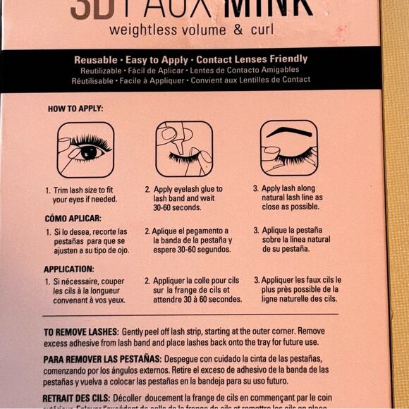 CALA 3D Faux Mink Weightless Volume & Curl Bossy Multi-pack  Strip Lashes NWT - Picture 8 of 13